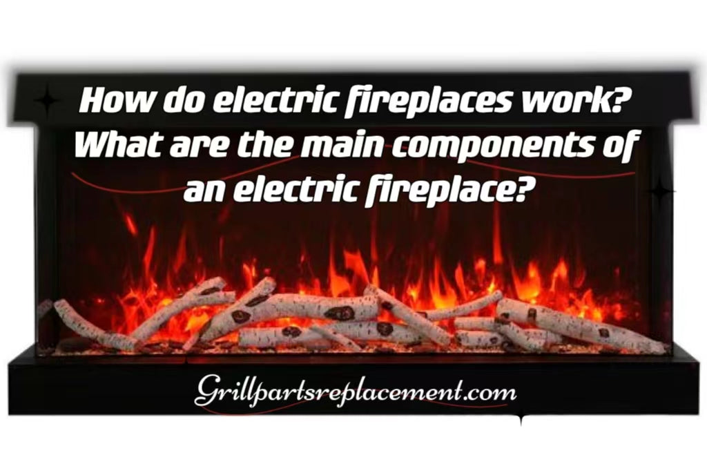 How do electric fireplaces work? What are the main components of an el