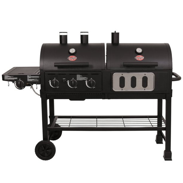 Char Griller 5055 - Copertura per Griglia a 2 Fuochi a Gas E Carbone Char Griller 5055 - Copertura per Griglia a 2 Fuochi a Gas E Carbone