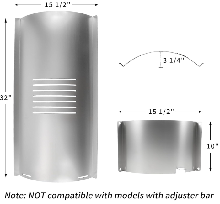 Flame Broiler Kit Für Pit Boss 1000 Serie Pelletgrills – Inkl. Schiebedeckel & Bodenplatte