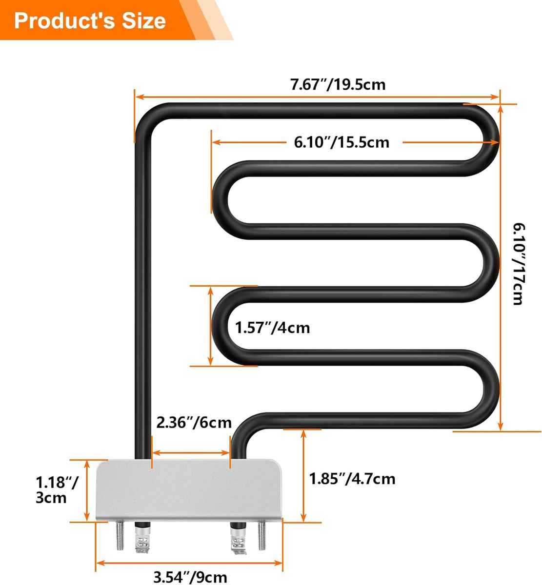 1200W Electric Heating Element for Masterbuilt 20070311, 20070211, 200