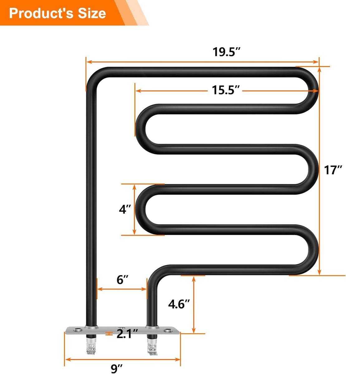 800W 120Volt Heating Element 9907090033 for Masterbuilt