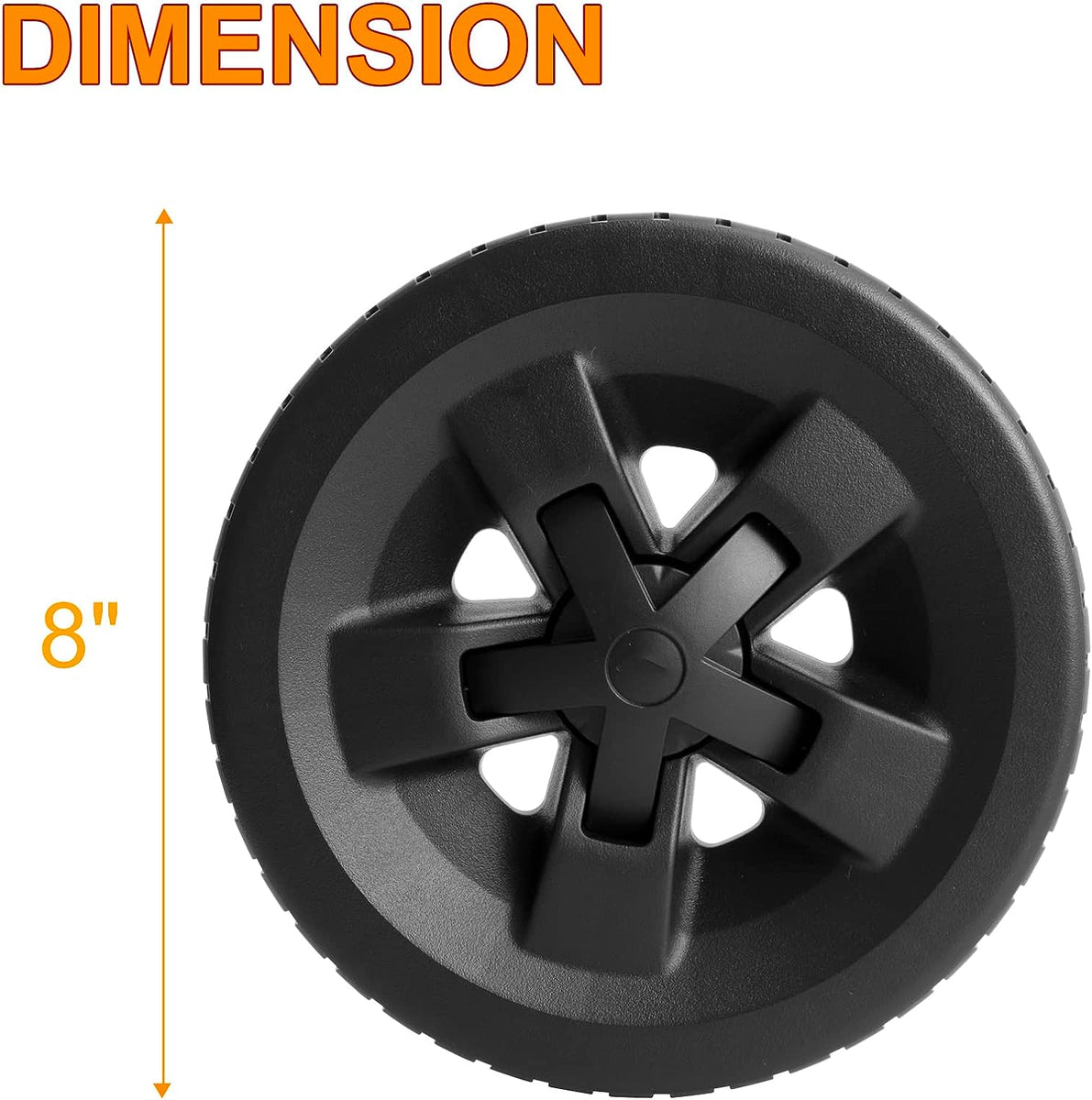 2 Sets Waltvotur Caster Wheels For Weber Spirit Summit Genesis Silver Gas Grills – 2 5/16"