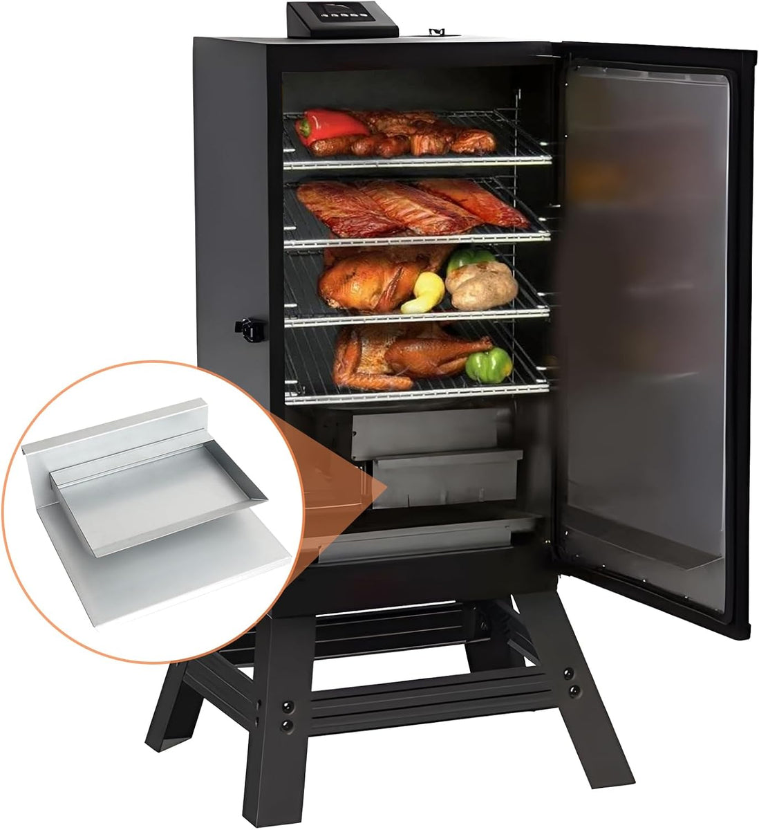 Wood Chip Tray for Masterbuilt 30 inch Smoker, Wood Chip Holder for Ma ...