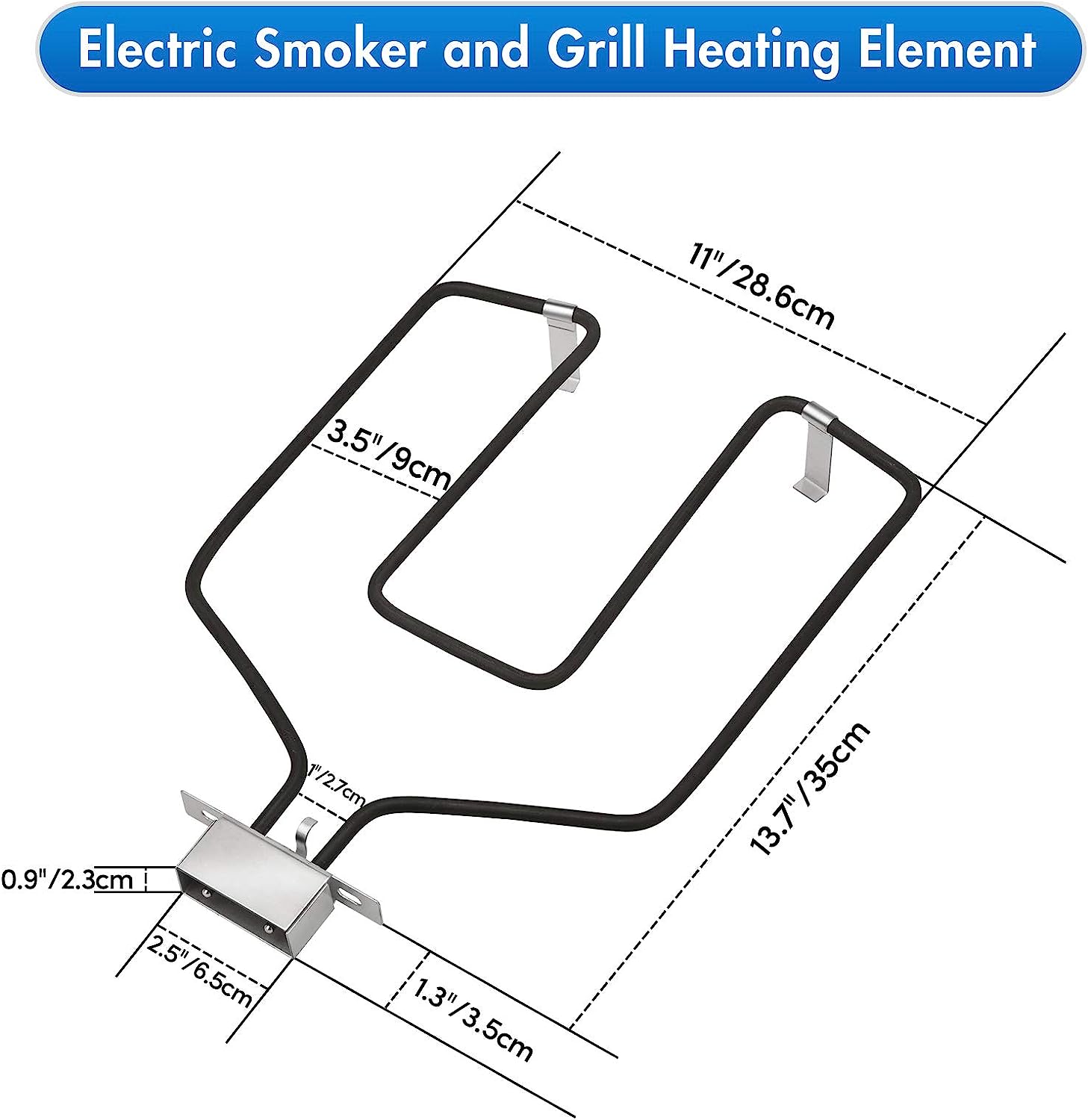 Electric Smoker Heating Element Accessories with Adjustable