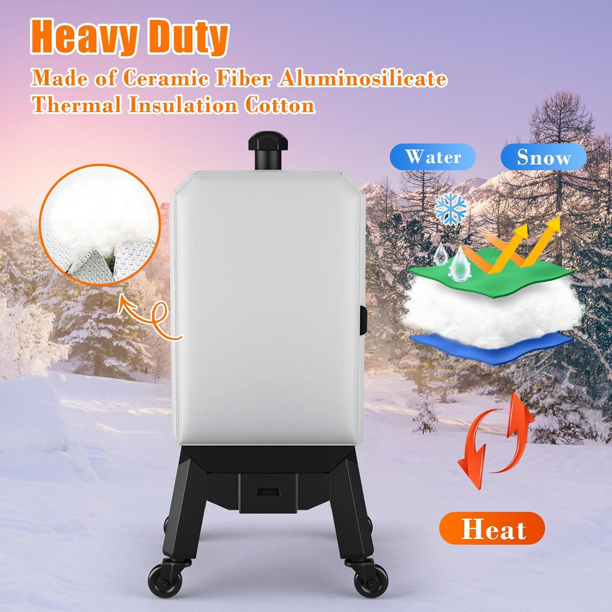 Grill Thermal Insulated Blanket for Pit Boss Pro Series 1077sq, II 4