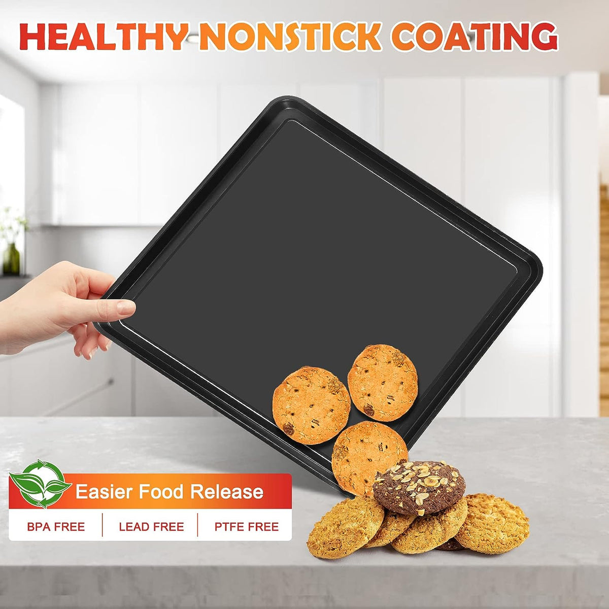 Nonstick Small Size Cookie Sheet 13 x 9 , Carbon Steel Small Size Cookie  Tray for Oven, 13x9 - Harris Teeter