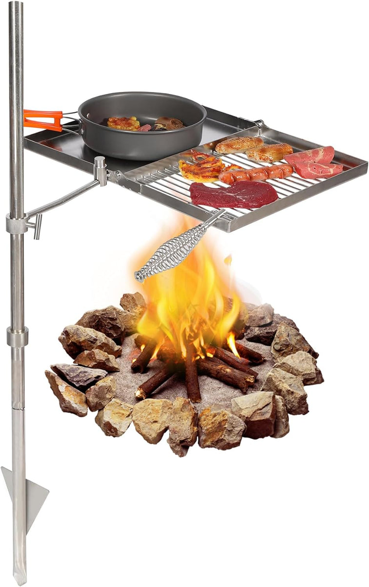 Camping Grill Equipment Supplies Campfire Cooking Over Fire Rv Cookware  16X12