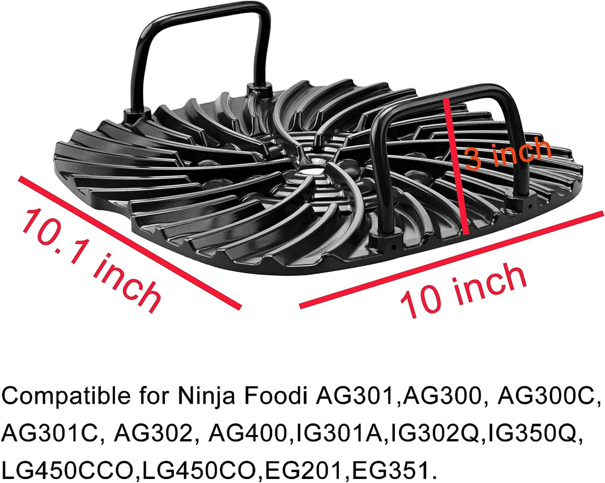 SafBbcue Grill Griddle Pan for Ninja Foodi Grill Accessories Kit, Ninja  Foodi AG301 AG400 AG301C AG300 AG300C AG302 IG301A LG450CO Parts, GE Gas  Stove