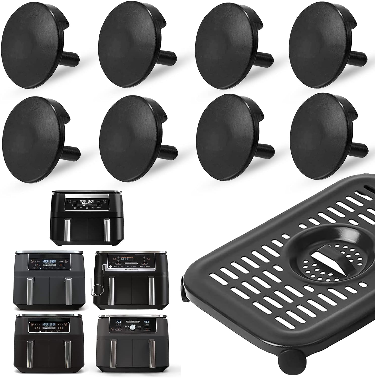 8 STKS Friteuse Siliconen Bumper Friteuse Vervanging Siliconen Bumper 8 STKS Friteuse Siliconen Bumper Friteuse Vervanging Siliconen Bumper