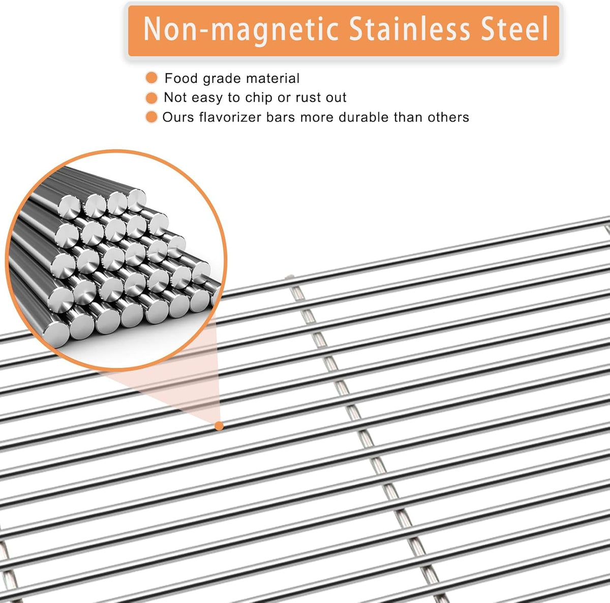 Cooking Grate for Cuisinart CGG-306 Tabletop Gas Grill, Stainless