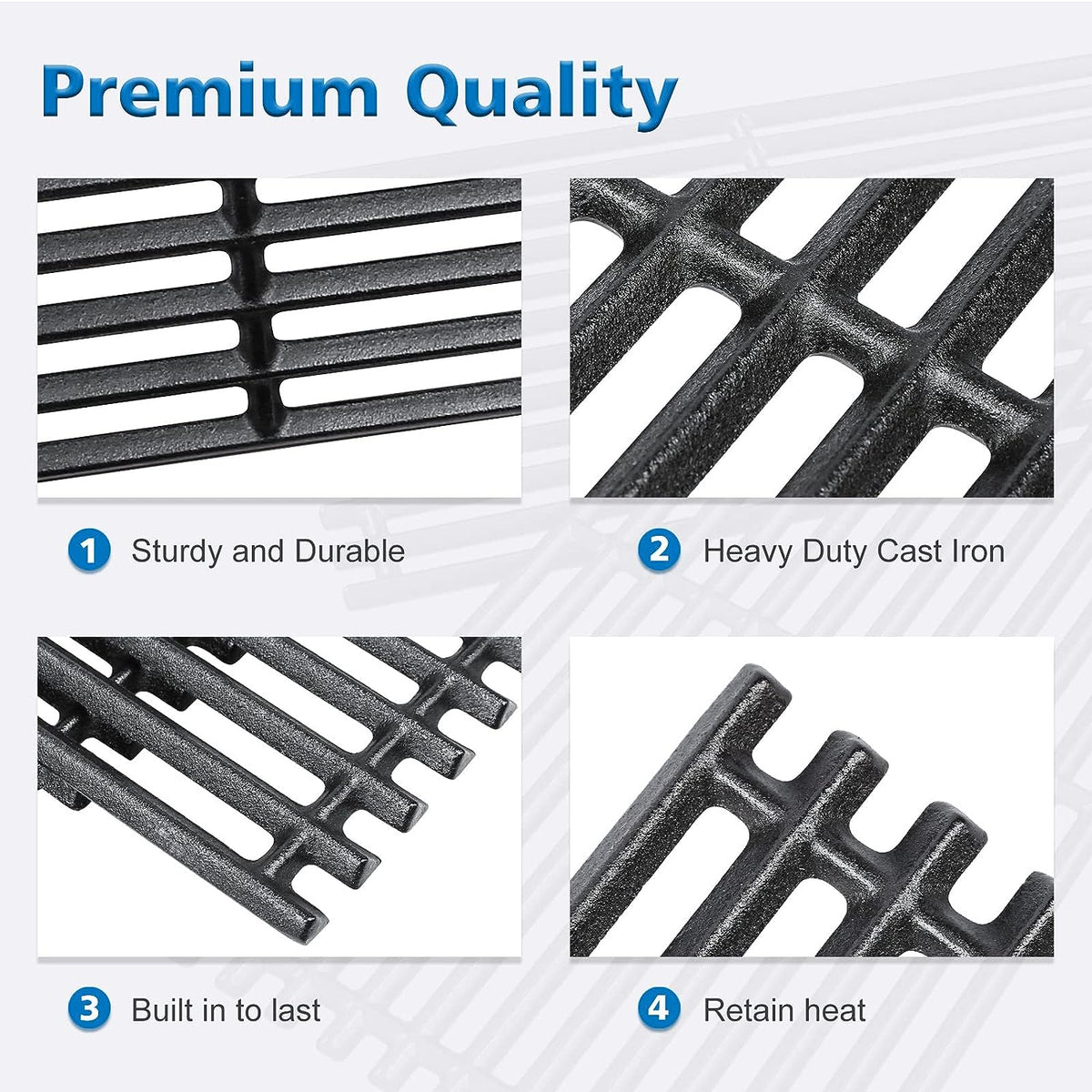 Cast Iron Grates for Char Broil 2 Burner 463642316 463644220