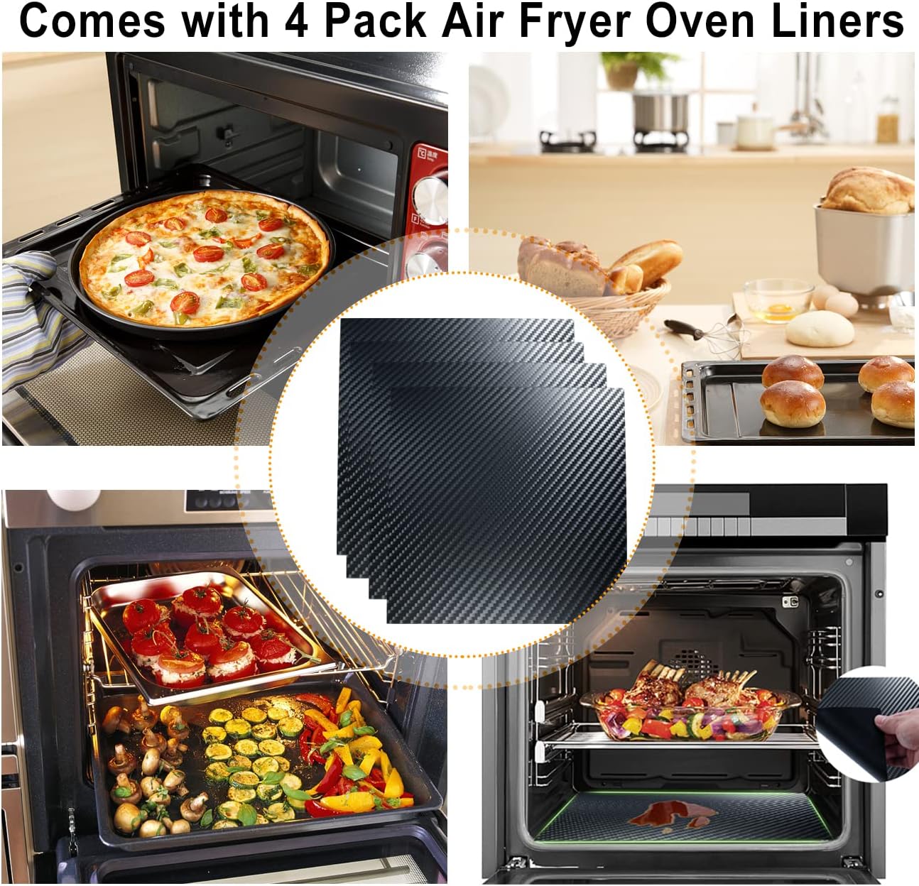 Air Fryer Oven Basket, Original Replacement Baking Trays for NINJA