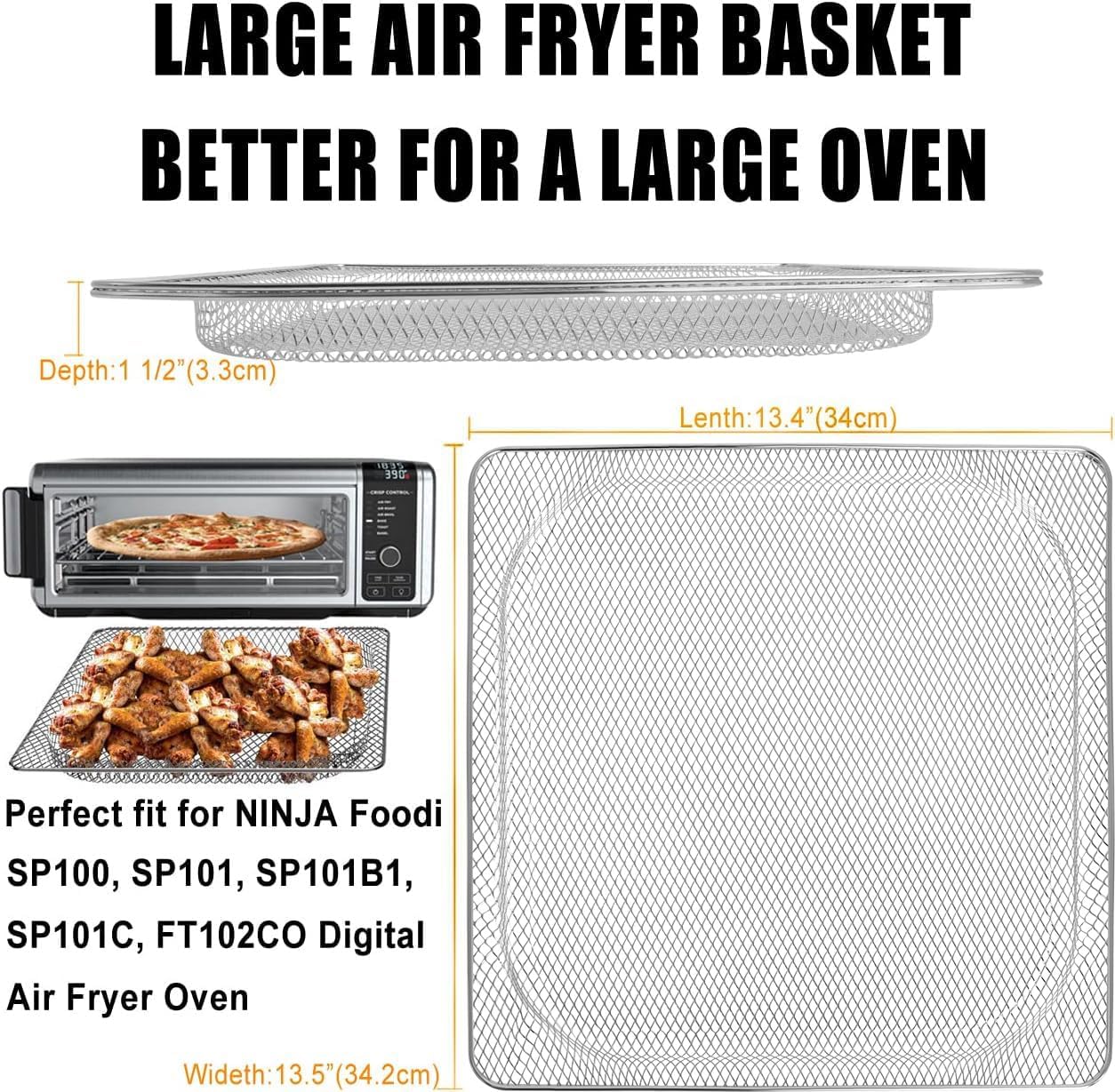Air Fryer Basket for Oven, Large 15.5 x 11.6 Inch Stainless Steel Oven Air  Fryer Basket Accessories, Healthy Cooking Air Fryer Pans Air Fryer Tray