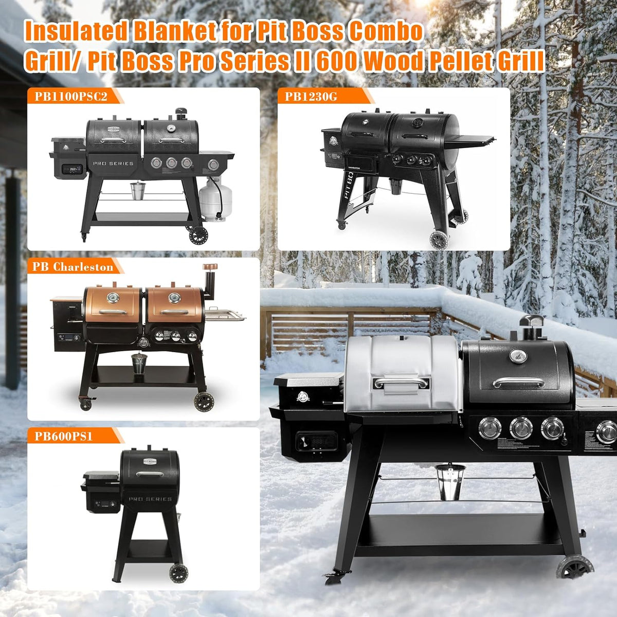 Thermal Insulated Blanket for Pit Boss Pro Series Triple-Function