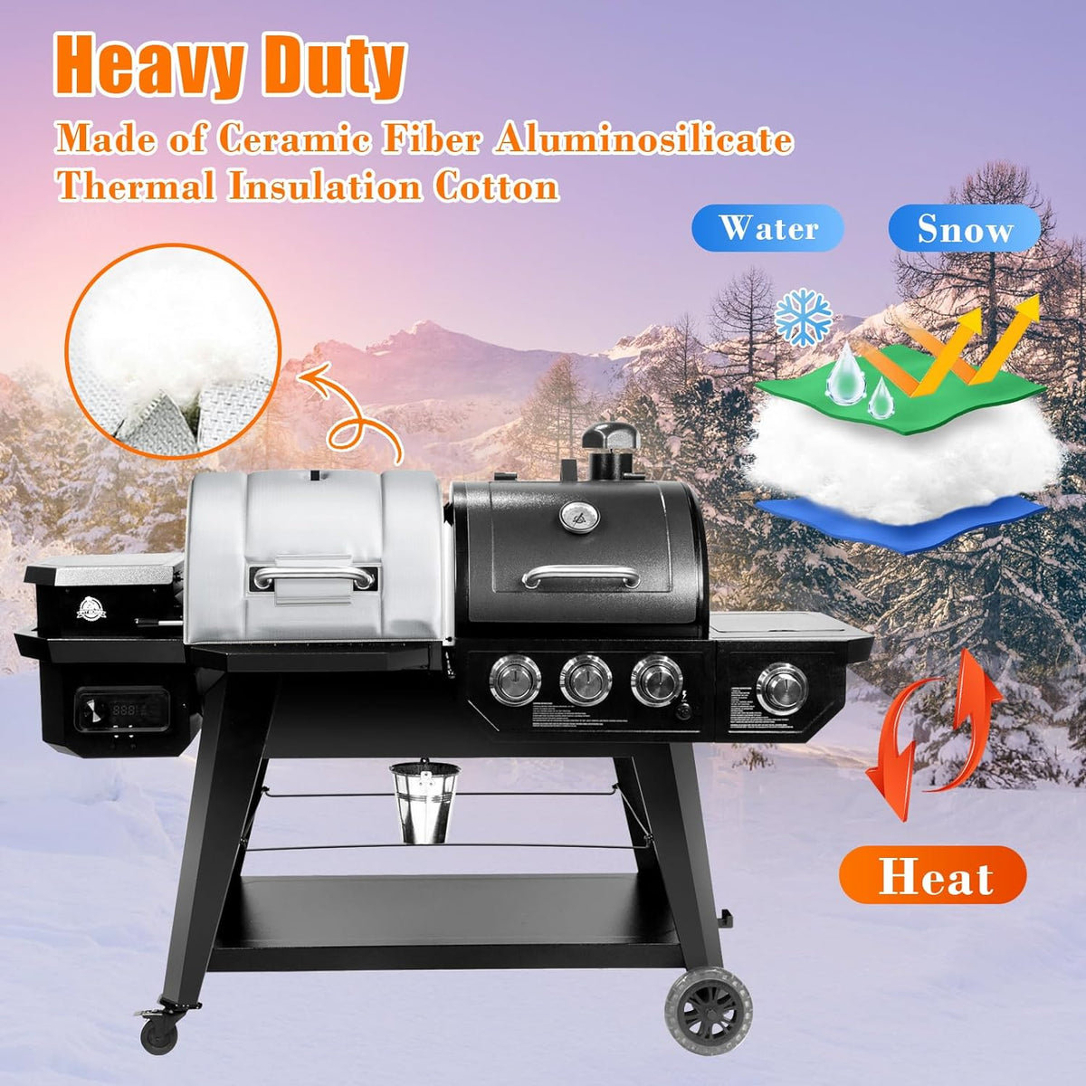 Thermal Insulated Blanket for Pit Boss Pro Series Triple-Function