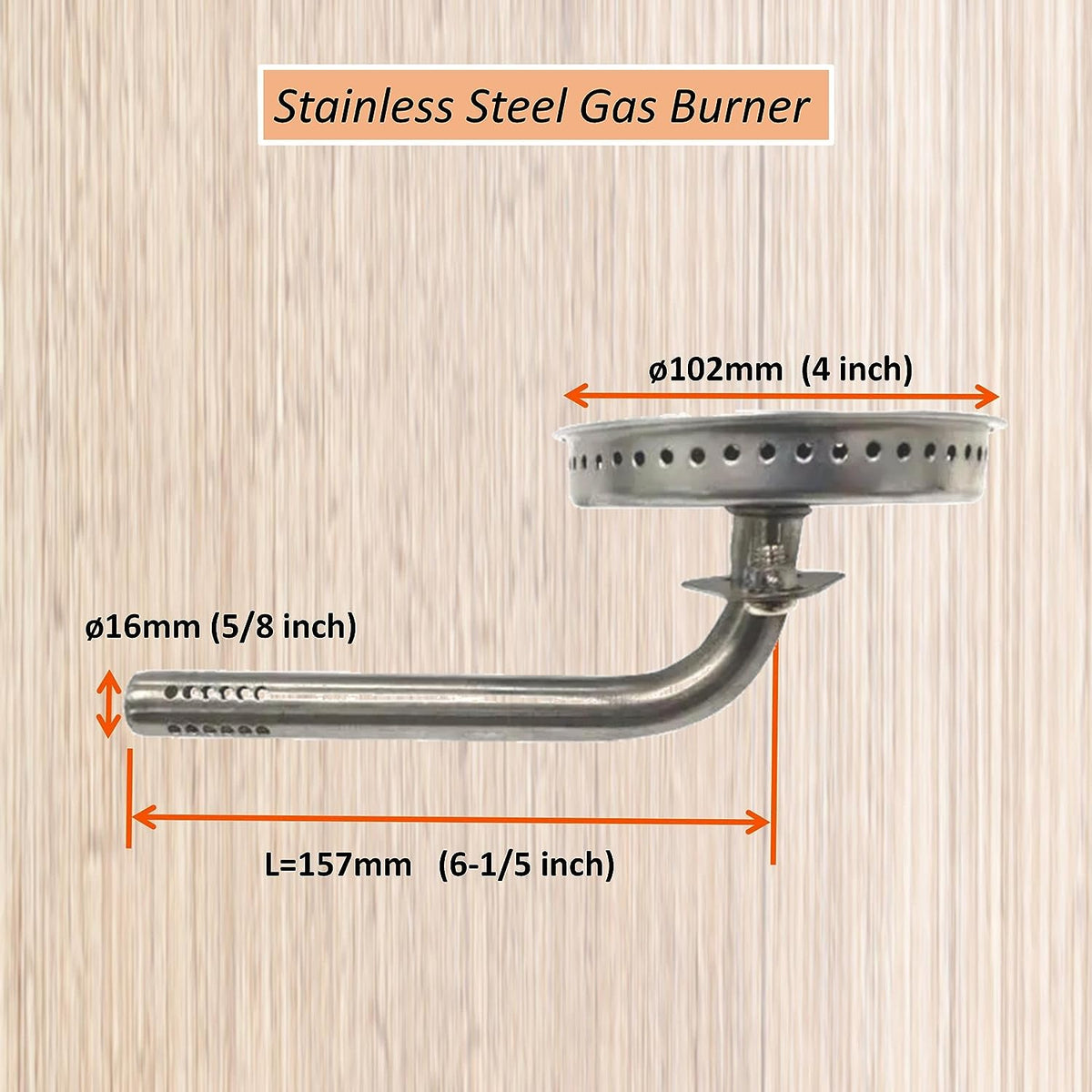 9005100011 Gas Burner with Screw Replacement for Masterbuilt 30