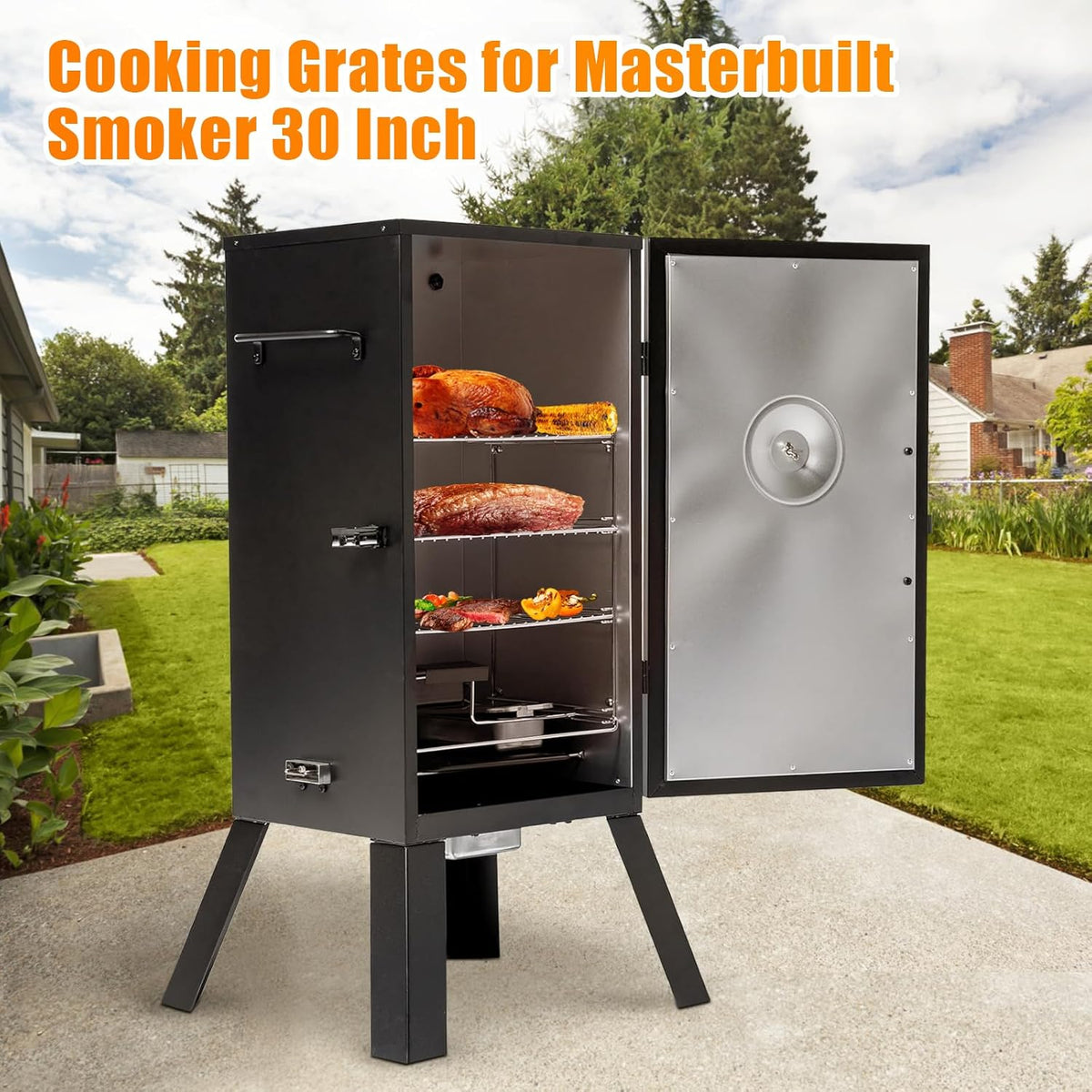 3Pk 304 Stainless Steel Cooking Grate Smoking Rack for Masterbuilt