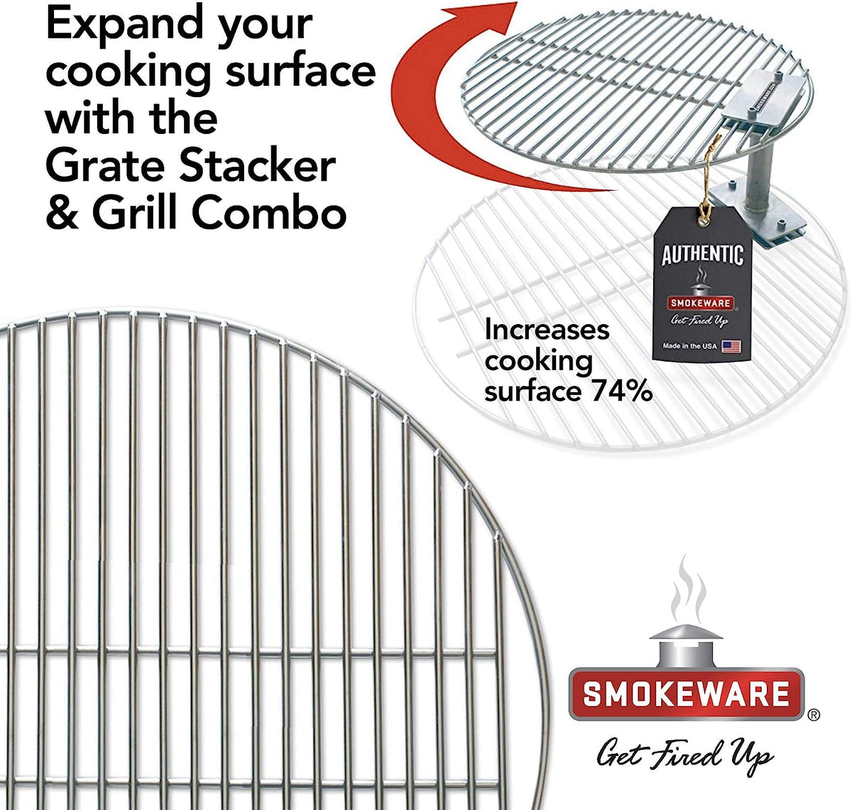 16 Inch Cooking Grill Grate fits Medium Big Green Egg Kamado Ceramic G