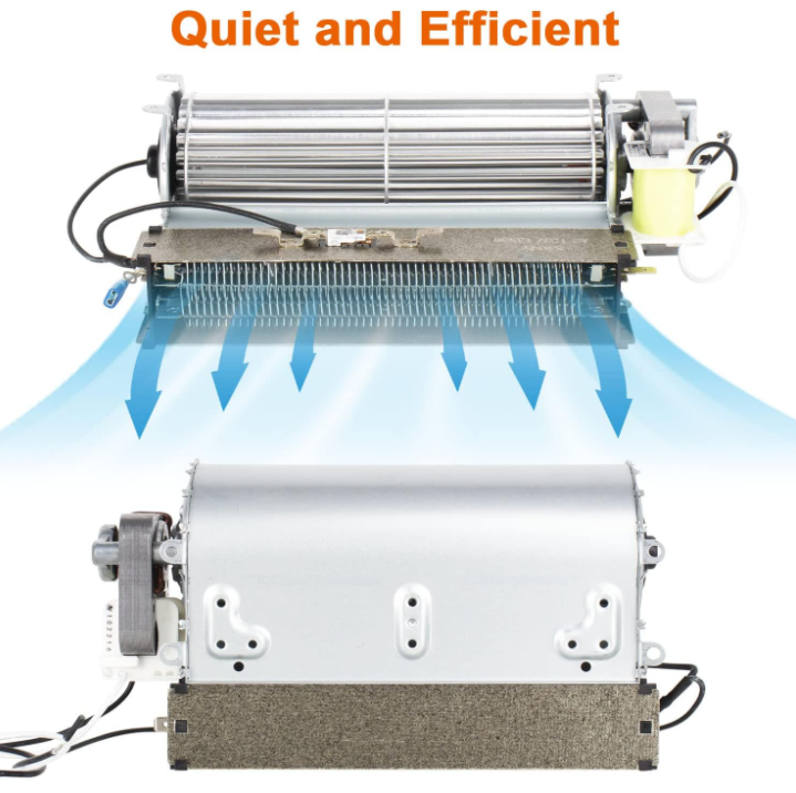 Fireplace Fan Blower with Heating Element for Twin Star Twinstar Elect