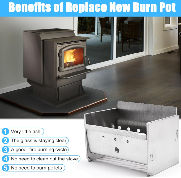 Fire Pot, Burn Pot for Lopi Pioneer Bay, Foxfire 400 PS, Heritage Bay GrillPartsReplacement