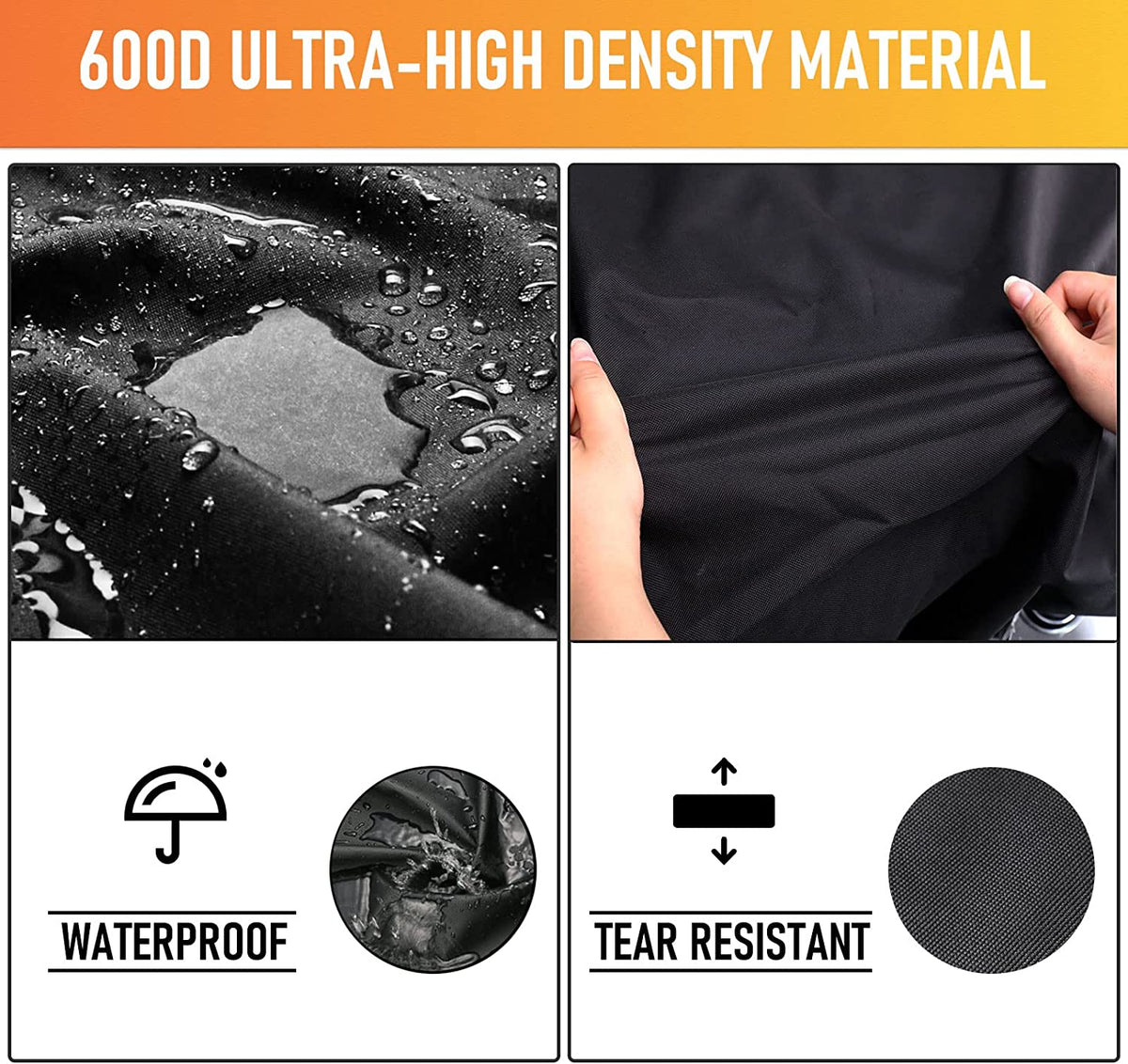 Grill Cover for Lion 40 inch BuiltIn Barbecue, Waterproof Premium Gri