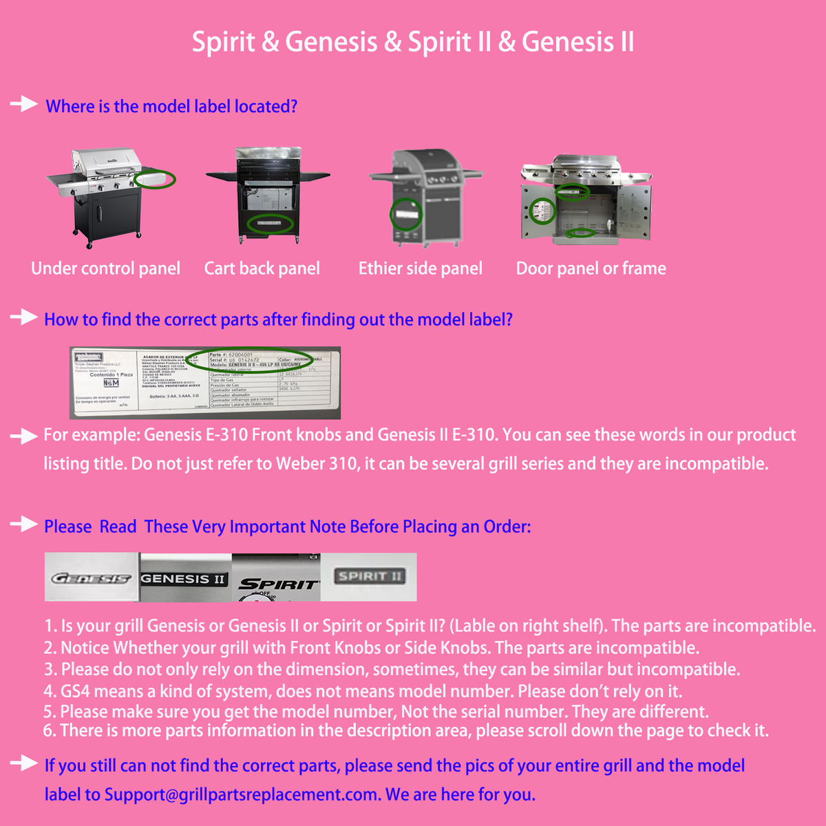 7658 Grill Griddle for Weber Spirit ans Spirit II 200/300, Genesis Sil –  GrillPartsReplacement - Online BBQ Parts Retailer