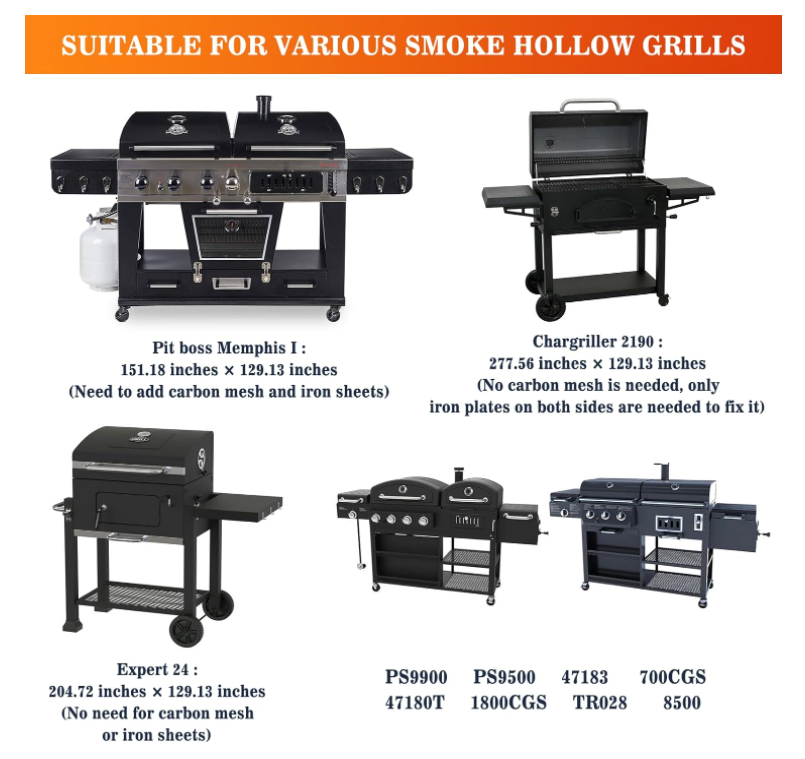 Verstellbare Holzkohlewanne Für Grill – Länge 38,1–71,1 Cm, Breite 32,8 Cm, Für Chargriller, Pit Boss, Smoke Hollow