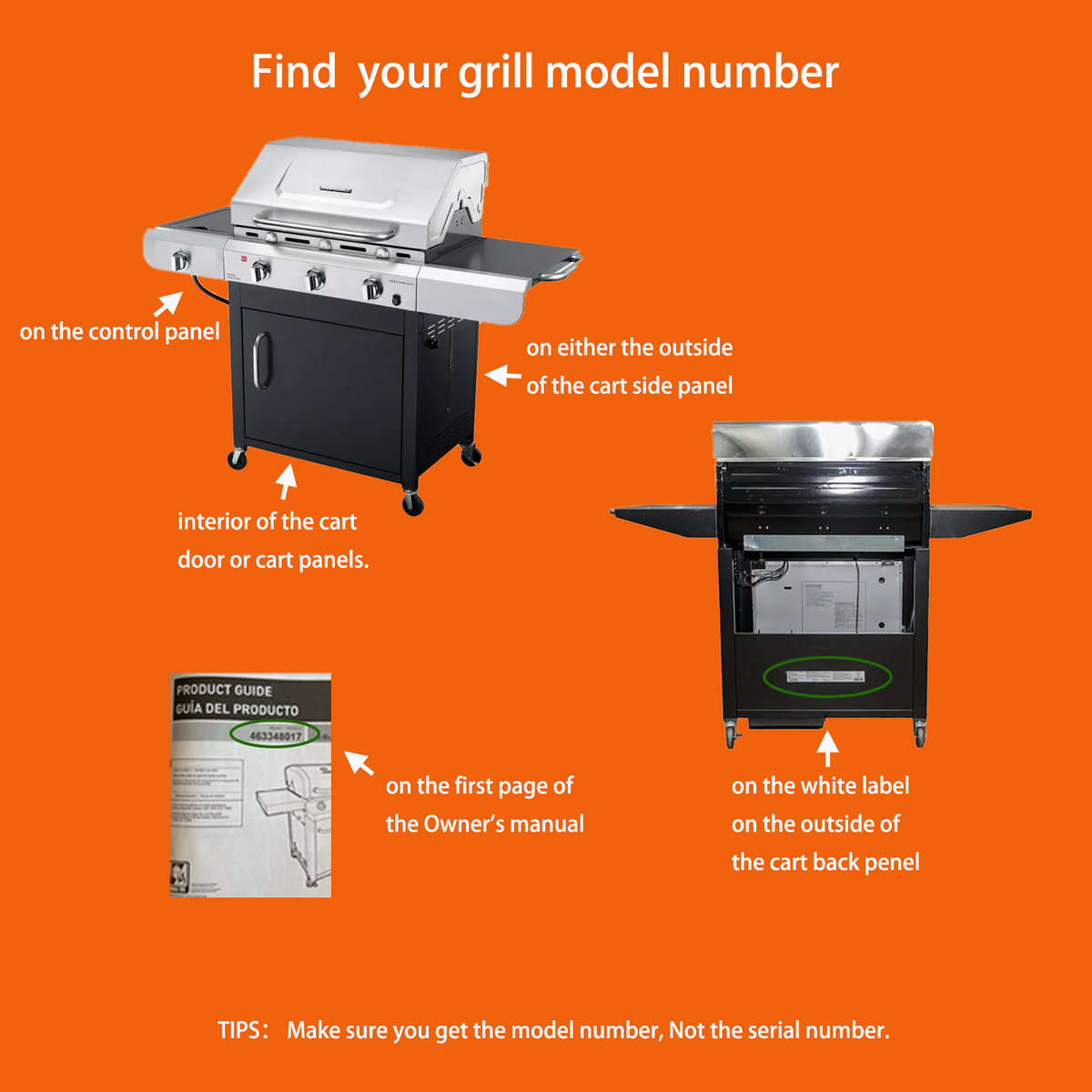 Cooking Grates Emitter Plates for Char Broil 463270611