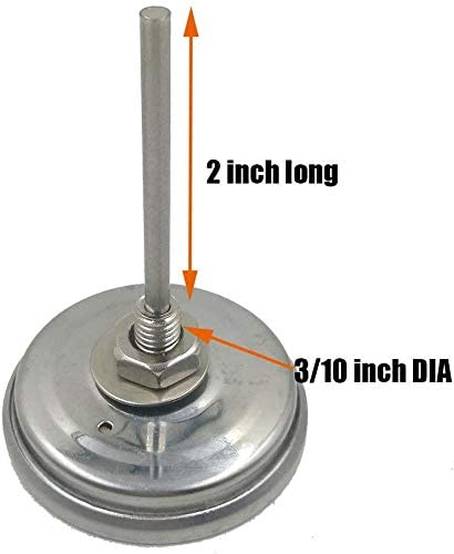 Grill Thermometer 100/500°F (2 Dial, 2.13 Stem)