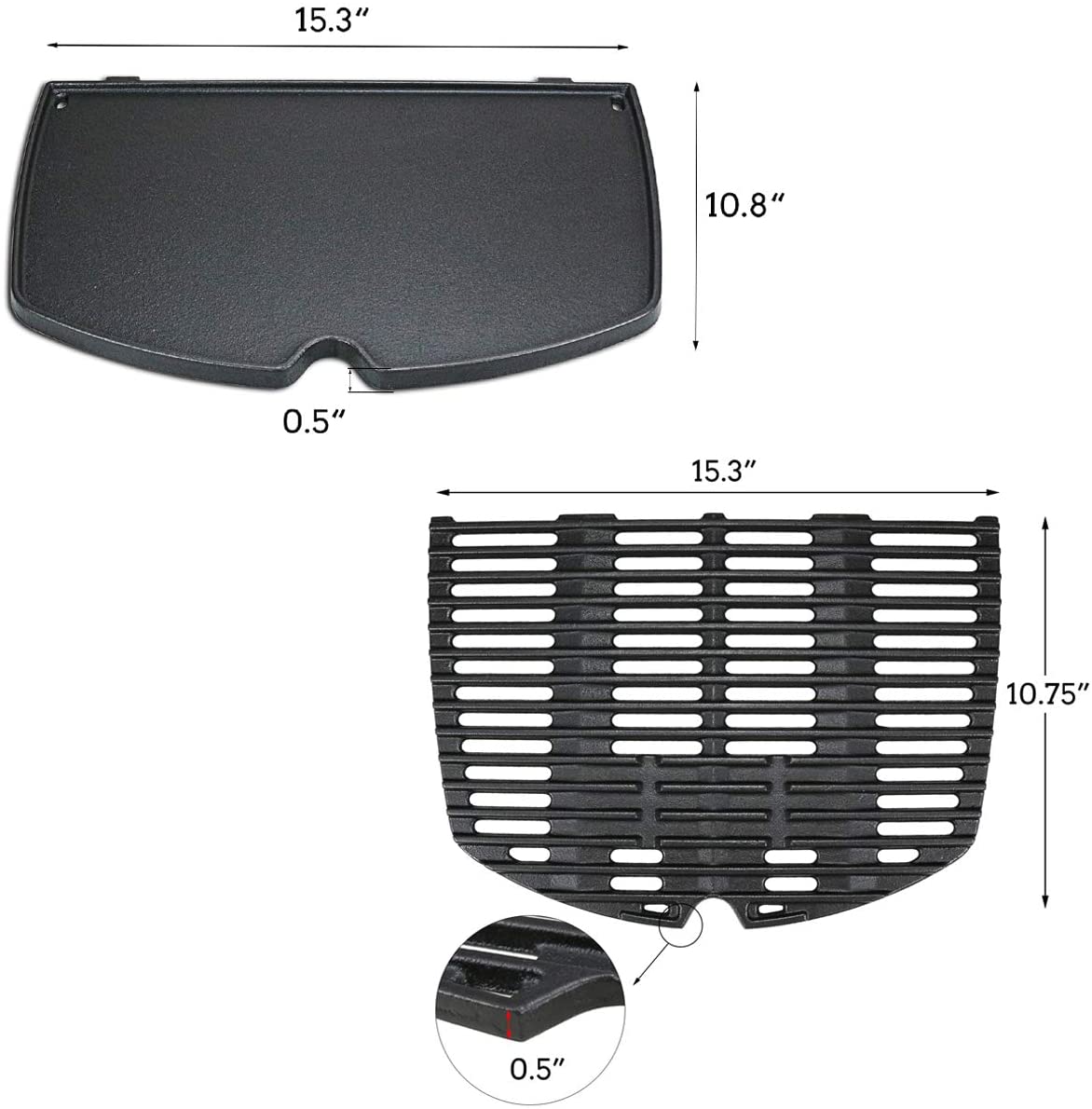6559 plaque de plancha pour Weber gasgrill Q200 Q220 Q240 Q260 Q2000 Q2200 Q2400, 38,9CM grille plancha pour Weber Q200 Serie Q220 Q2000 pièces de rechange 6559 plaque de plancha pour Weber gasgrill Q200 Q220 Q240 Q260 Q2000 Q2200 Q2400, 38,9CM grille plancha pour Weber Q200 Serie Q220 Q2000 pièces de rechange