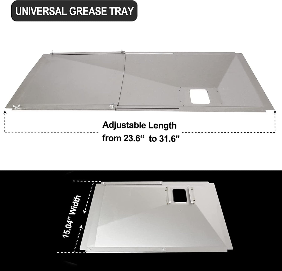 Grease Tray Catch Pan Kit for Dyna-Glo Grill 3-5 Burner Gas Grills