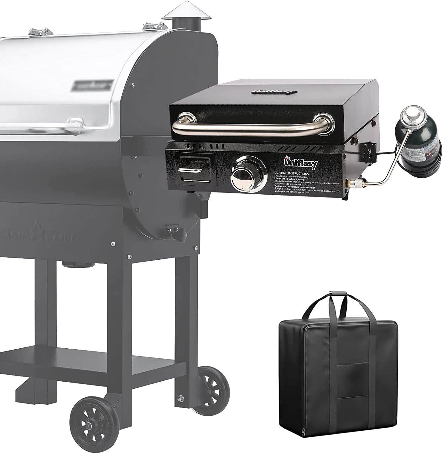 Camp Chef Woodwind SS 24 Pellet Grill With Propane Sidekick Sear