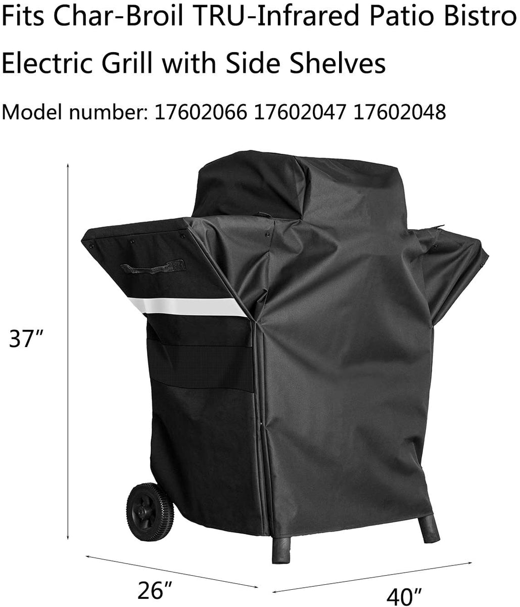 Dual Function BBQ Grill Cover for Char-Broil Electric 17602066