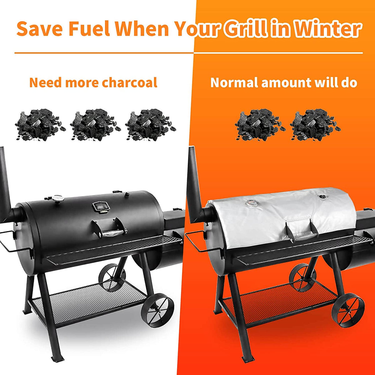 Thermal Insulated Blanket Winter Cover fits Oklahoma Joe Longhorn Pell