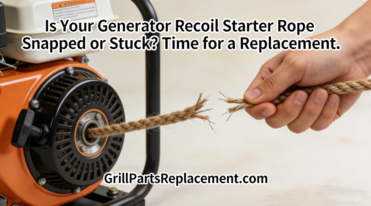 Is Your Generator Recoil Starter Rope Snapped or Stuck? Time for a Rep ...