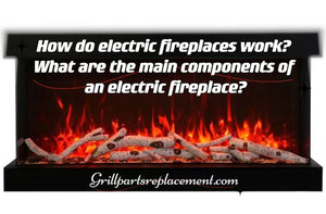 How do electric fireplaces work What are the main components of an electric fireplace