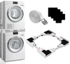 Washer Dryer Stacking Kit, Universal Adjustable for 29/28/27/26/25/24 Inch, Small Space Saving Solution for Washer and Dryer with Ratchet Strap