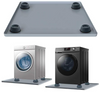 Washing Machine Drain Pan with Raised Edges, 27" x 27" x 0.78" with 4 Base Raisers, Non-SlipTray, Soft Foldable Portable Drip Pan, Floor Protector