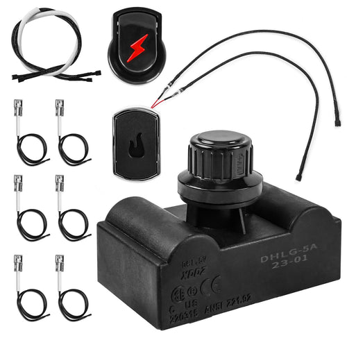 5 Outlet Ignition Kit for Master Forge Models 2518-3, BG2614B, MFA480BSN, Gas Grills, Switch Spark Generator Push Button Kit