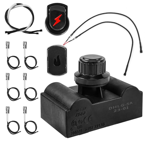 5 Outlet Ignition Kit for Duro Models 720-0584A, 740-3003-BI, 740-3003-BILED, Switch Spark Generator Push Button Kit, Gas Grill Parts