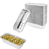 Aluminum Pans 5" x 11" Disposable Foil (60 Pack), Bread Containers, Tin Pans Great for Cooking, Heating, Storing, Prepping Food, Takeout,  Loaf Pans