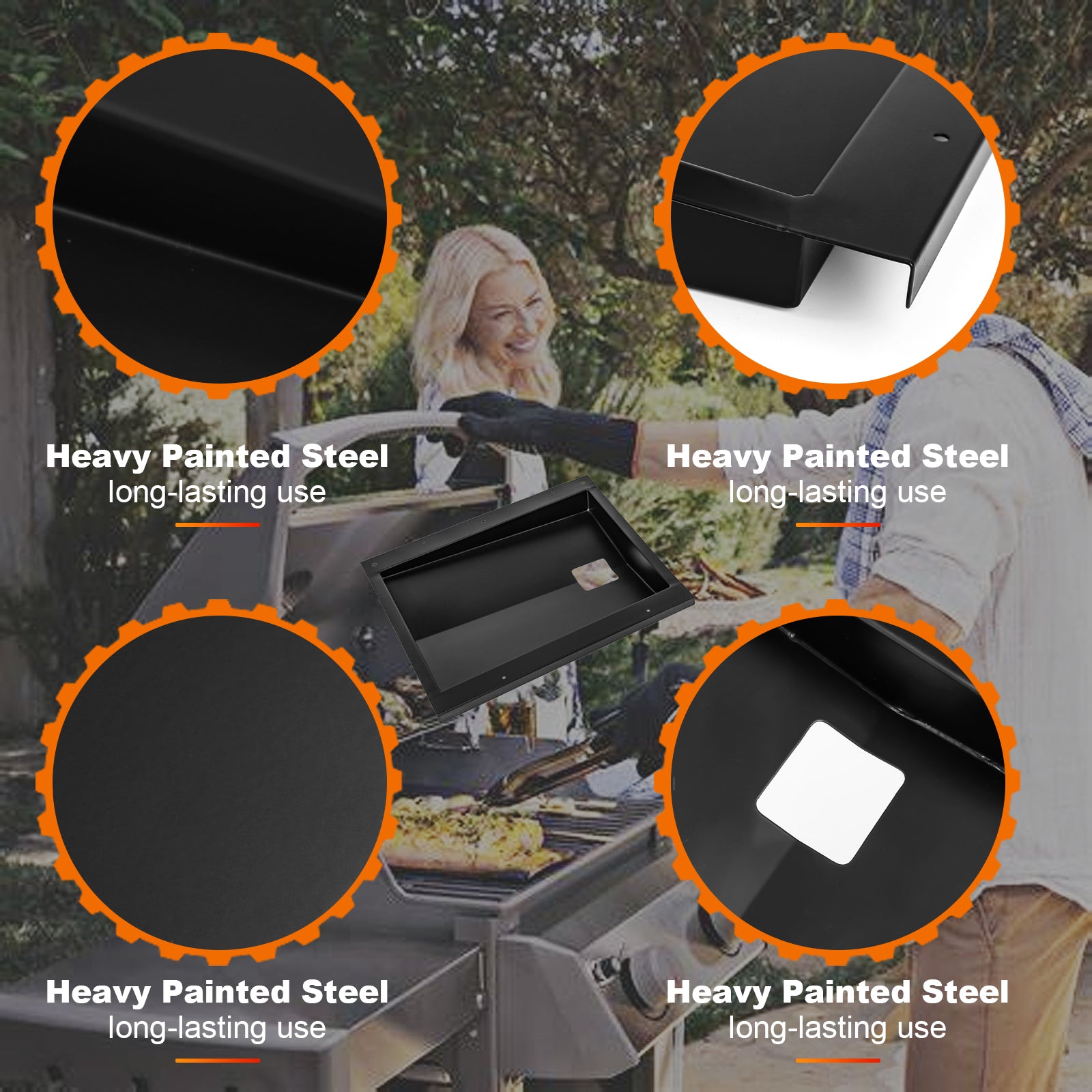 Denmay Piastra Plancha Per Barbecue Weber Spirit 300 – 58,6x44 Cm, Universale Per Serie E310 E320 E330, Antiaderente E Facile Da Pulire
