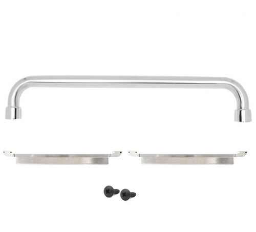 BBQ Grill Handle and Heat Shields Kit fits Broil-Mate Gas Grills, Grill Replacement Parts