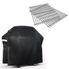 Grill Cover + Stainless Steel Grill Grates Fits Weber Spirit 400 Series, Spirit E-425, EP-425, S-425, E-435, EP-435 4 Burner Grill Models (Copy)