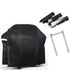 Repair Kit for Weber Spirit II E-210 and Spirit II S-210 2 Burner Grills, Grill Burner + Flavorizer Bars + Grill Cover