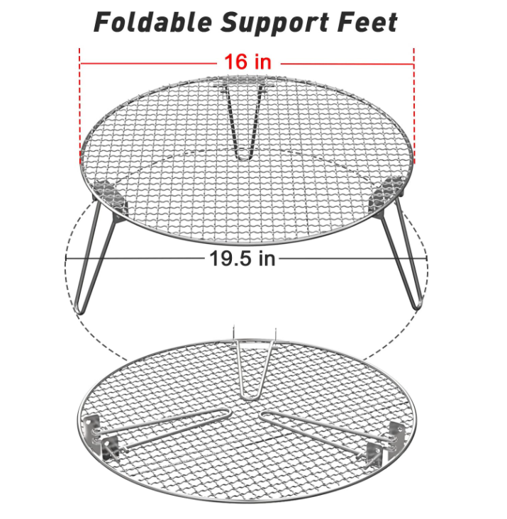 19.5 Inch Round Grill Grate for Solo Stove Bonfire, Grill Grates with ...