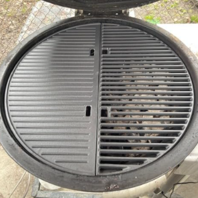 Kamaster 22 Half Moon Cast Iron Cooking Grate Grill 18 Half Moon