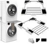 Universal Washer Dryer Stacking Kit for Washer and Dryer with Pull-Out Sliding Shelf, Adjustable Stackable Kit for 21 - 29 inches with Ratchet Strap