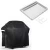 Grill Cover + Full Size Griddle Plate Insert Fits Weber Spirit 400 Series, Spirit E-425, EP-425, S-425, E-435, EP-435 4 Burner Grill Models