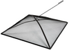 36 in Heavy Duty Fire Pit Spark Screen Cover, Steel Mesh Square Firepit Screen Ember Guard with Poker Lid Lifter